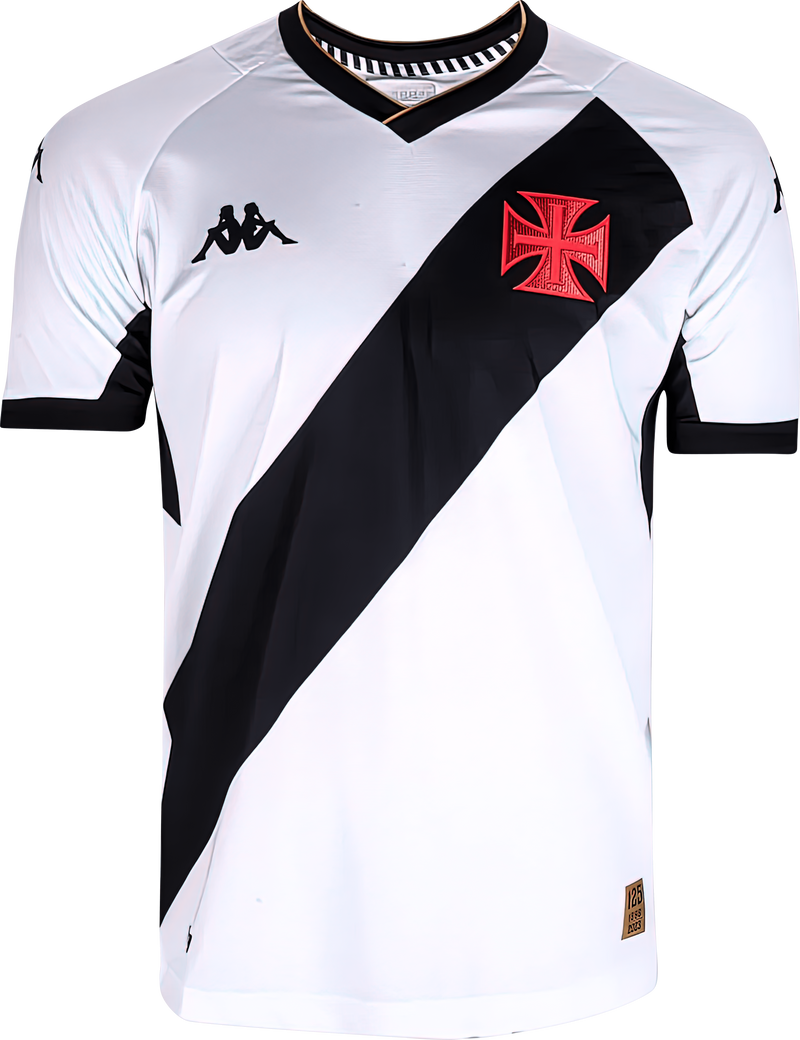 Camisa Vasco da Gama II 23/24 - Kappa Torcedor Masculina - Branca