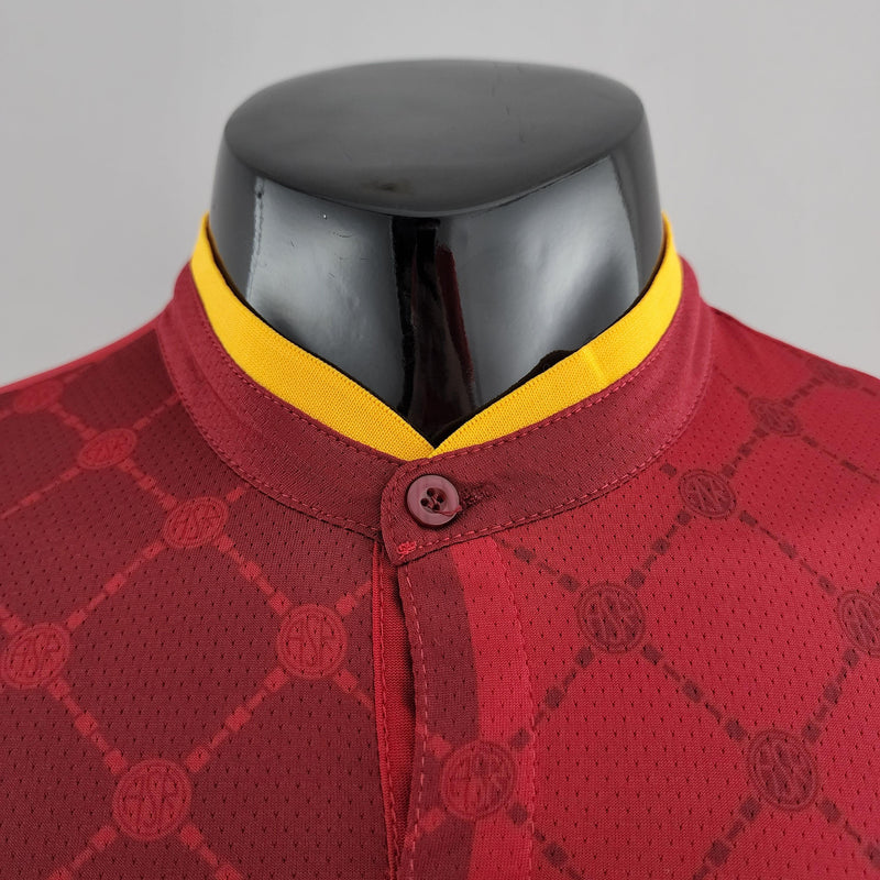 Camisa Roma I 22/23 - NewBalance Versão Jogador Masculina - Carmin