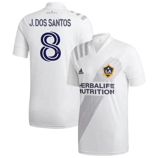 Camisa L.A Galaxy I 21/22 - Adidas Torcedor Masculina Personalizada J. DOS SANTOS N° 8