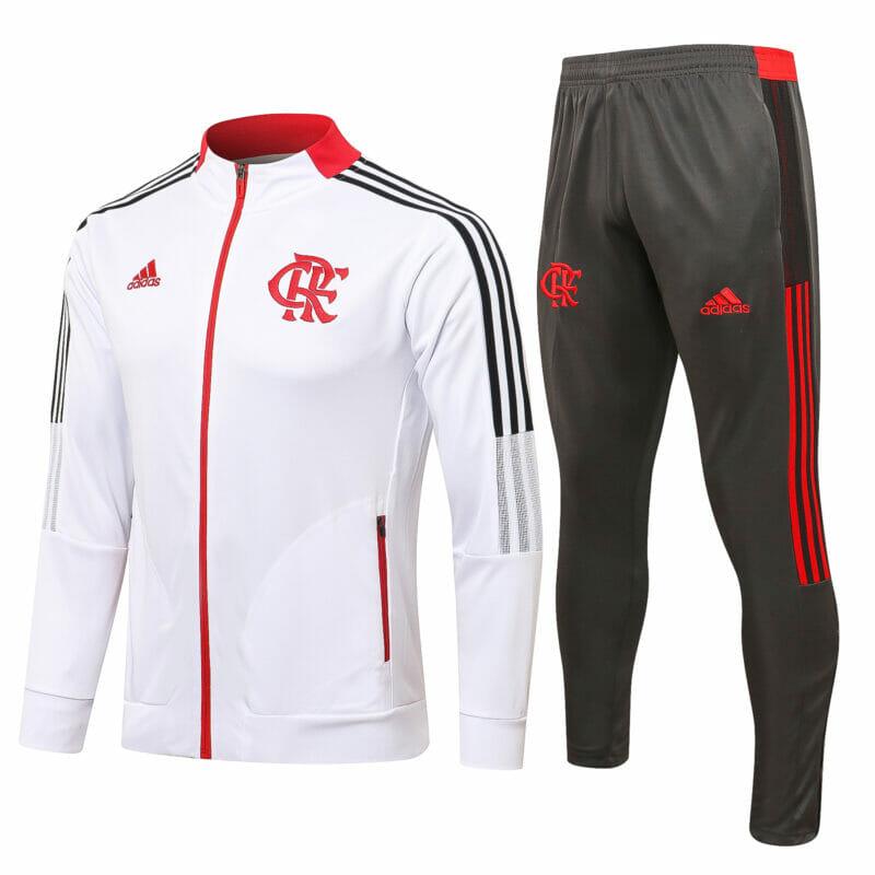 Agasalho de Viagem Flamengo  21/22 Masculino - Branco,Preto e Vermelho