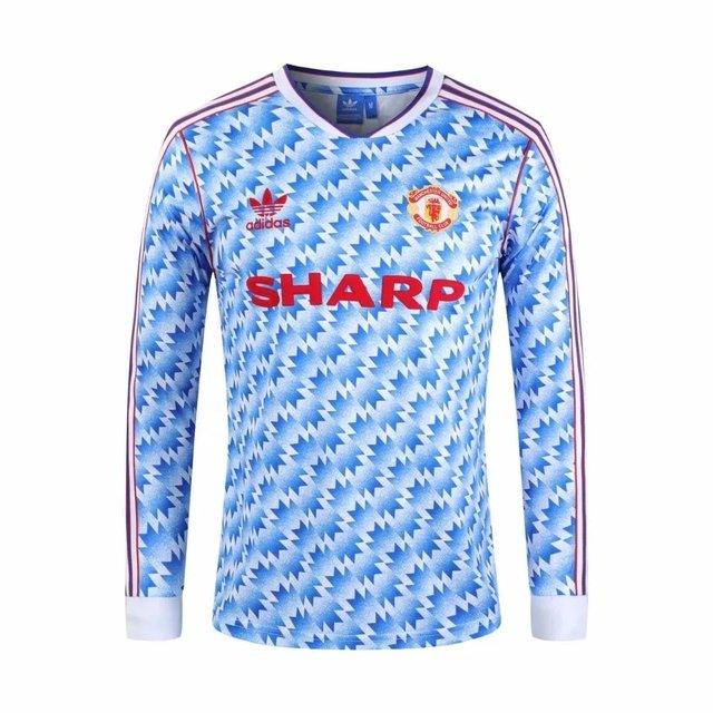 Camisa Manchester United Retro 1992 Manga Longa - Adidas Torcedor Masculina