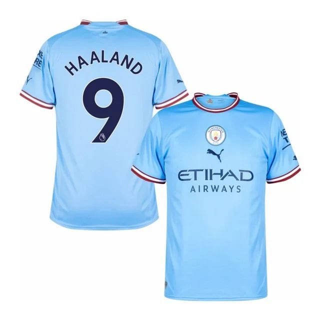 Camisa Manchester City I 22/23 - Puma Torcedor Masculina Personalizada HAALAND  N° 9