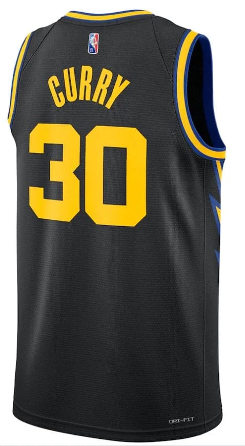 Regata Golden State Warriors - Stephen Curry - City Edition 2122 Nº30 - Torcedor Masculina -Preto , Azul e Amarelo