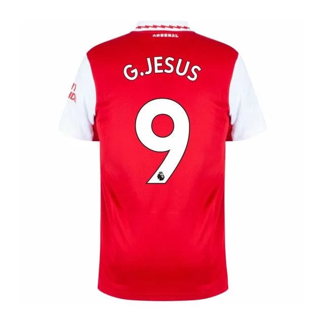 Camisa Arsenal I 22/23 - Adidas Torcedor Masculina Personalizada  G.JESUS N° 9