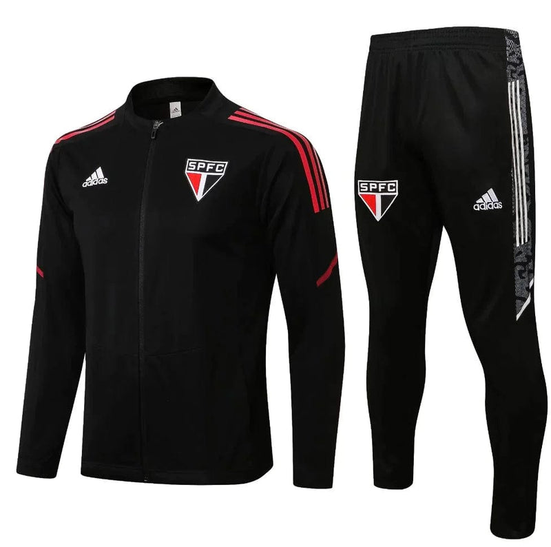 Agasalho de Viagem São Paulo 20/21 Masculino - Preto e Vermelho