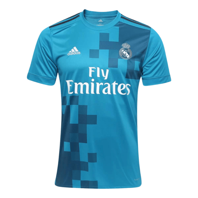 Camisa Real Madrid Retro 17/18 - Adidas Torcedor Masculina - Azul