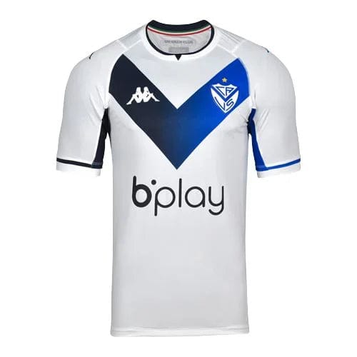 Camisa Vélez Sarsfield I 22/23 - Kappa Masculina Torcedor -Branca e Azul