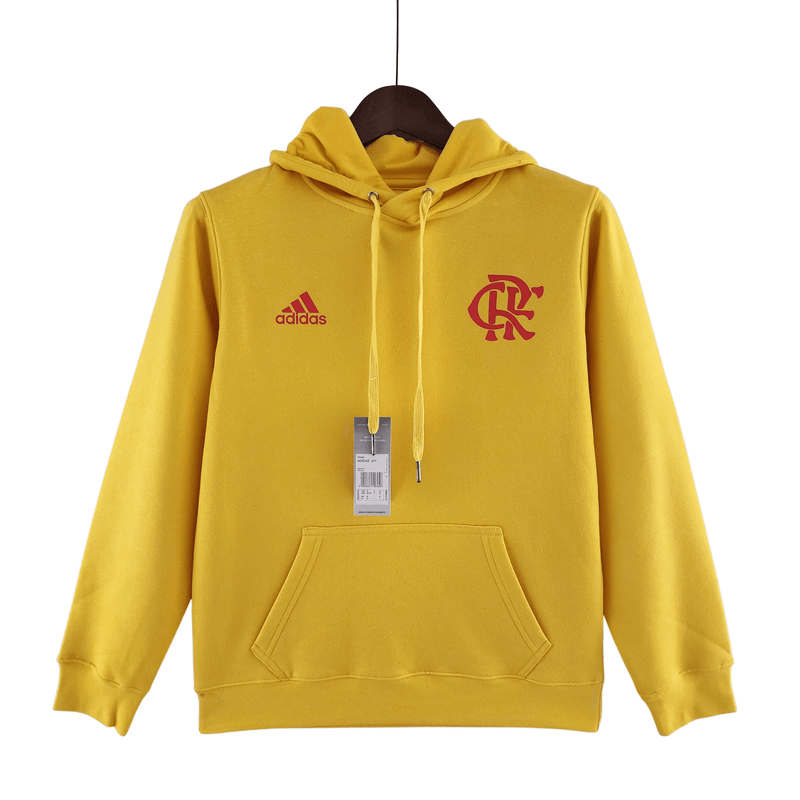 Casaco Moletom Flamengo CRF adidas amarelo