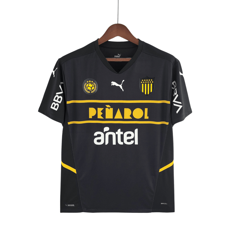 Camisa Peñarol III 22/23 - Puma Torcedor Masculina - Preto e Amarelo