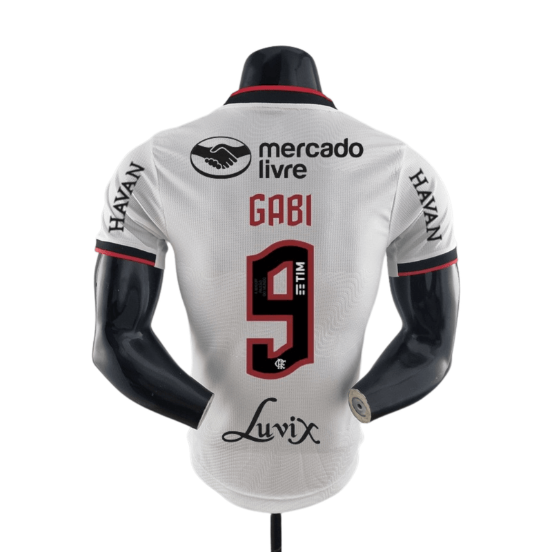 Camisa Flamengo II 22/23  Adidas Versão jogador Masculina  Personalizada GABI Nº9 - Gabigol