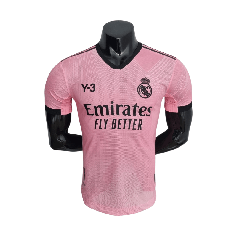 Camisa Real Madrid Y-3 Rosa 22/23 - Adidas Versão Jogador Masculina