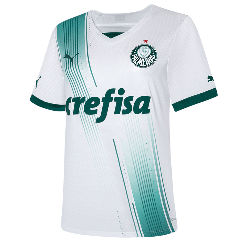 Camisa Palmeiras AWAY 23/24 - Puma Torcedor Feminina - Branca