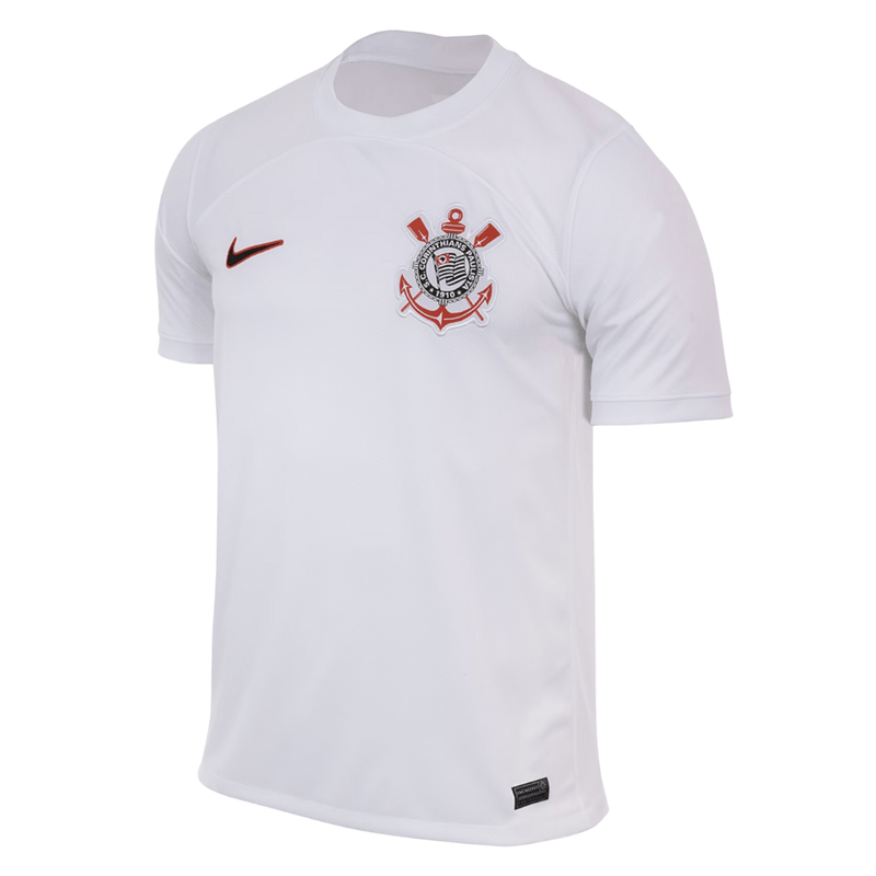 Camisa Corinthians I Titular  23/24 - Nike Torcedor Masculina - Branca