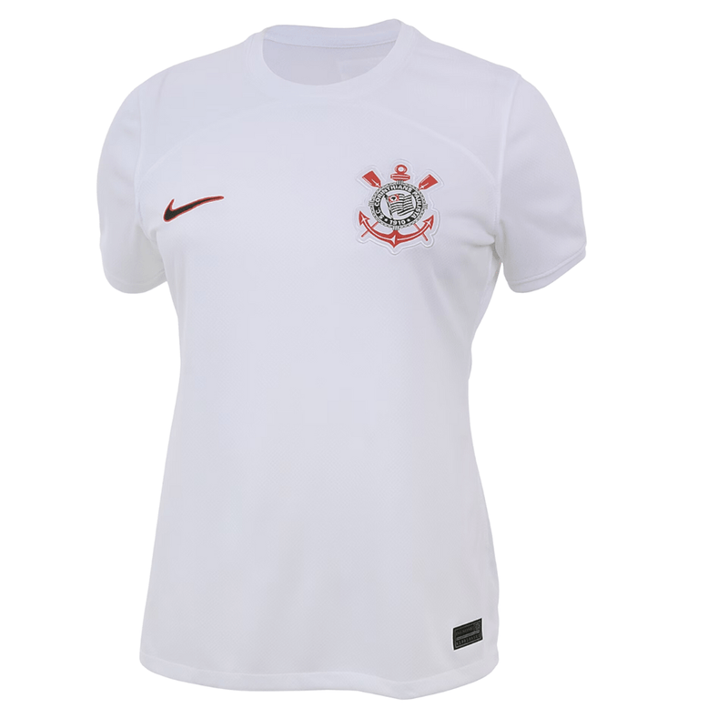 Camisa Corinthians I Titular 23/24 - Nike Torcedor Feminina - Branca