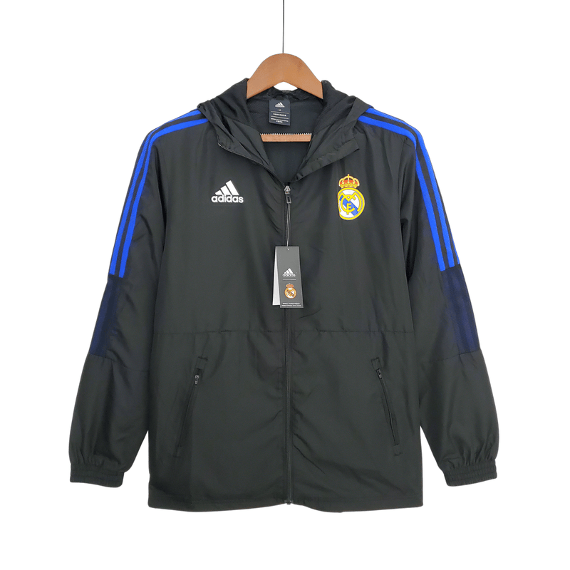 Corta Vento Real Madrid 2022 - Adidas Preto