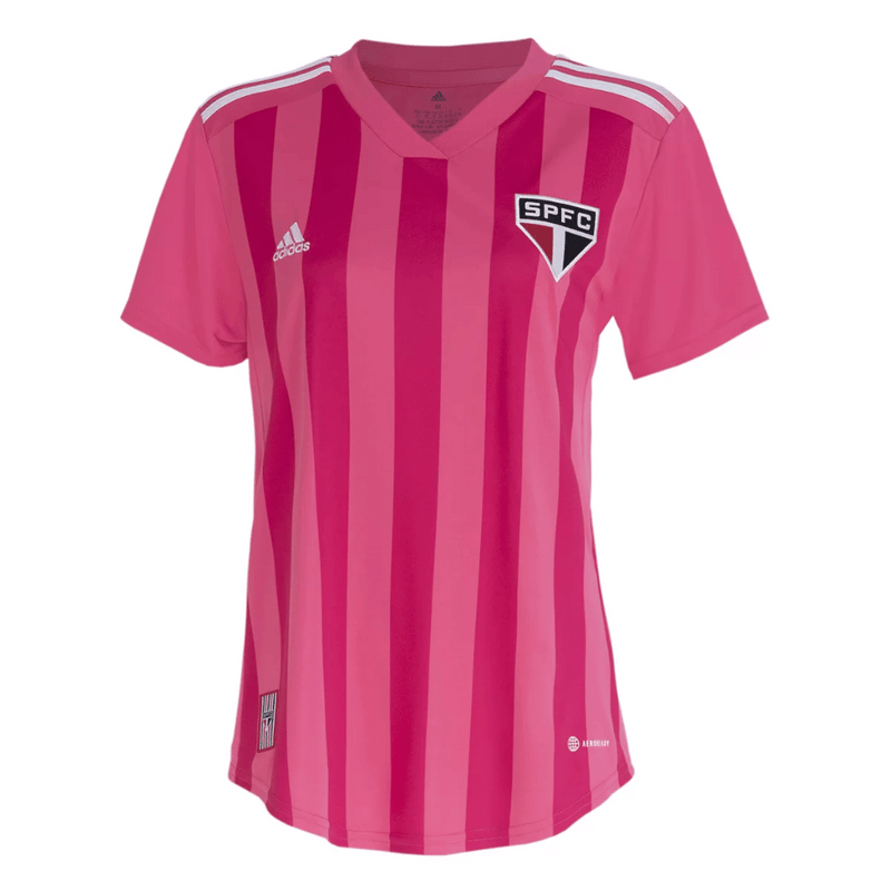 Camisa São Pauulo Outubro Rosa 22/23 - Adidas Torcedor Feminina