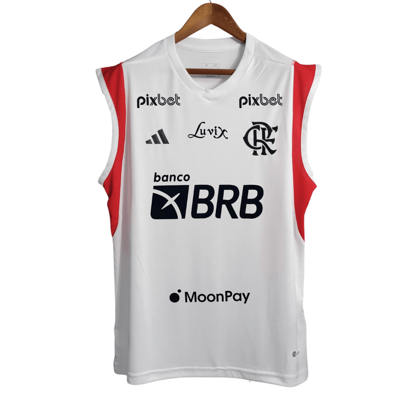 Camisa Regata Flamengo Treino 23/24 - Todos patrocinios -  Adidas Torcedor Masculina