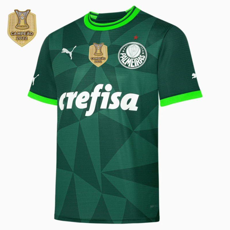 Camisa Palmeiras I 2023/24 -   Patche Campeão Brasileiro 2022  - Torcedor Puma