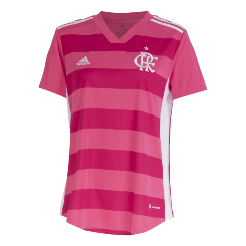 Camisa Flamengo Outubro Rosa 22/23 - Adidas Torcedor Feminina