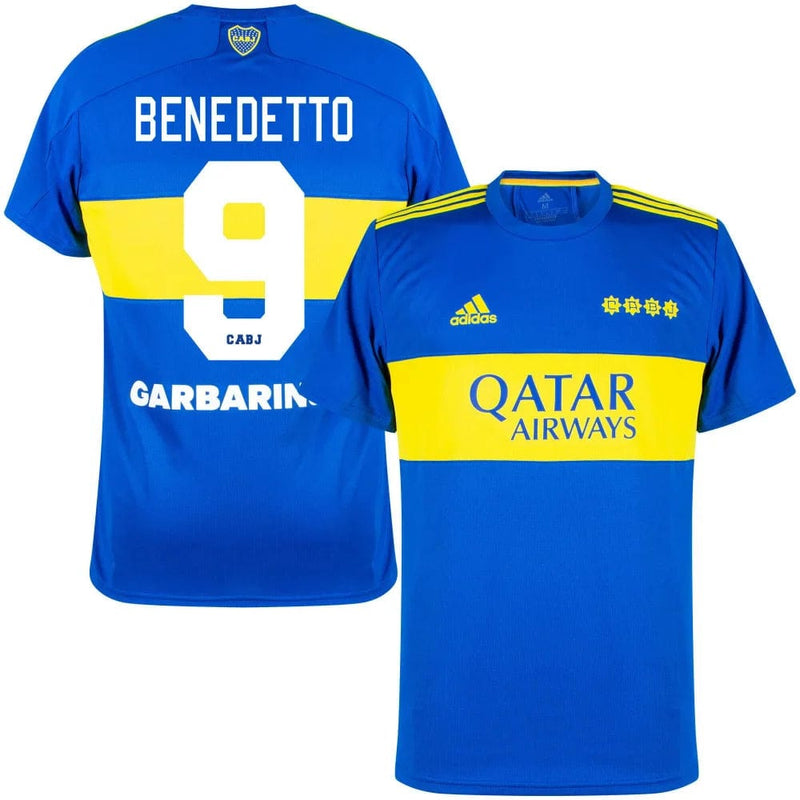 Camisa Boca Juniors 21/22 - Adidas Torcedor Masculina Personalizada BENEDETTO Nº9