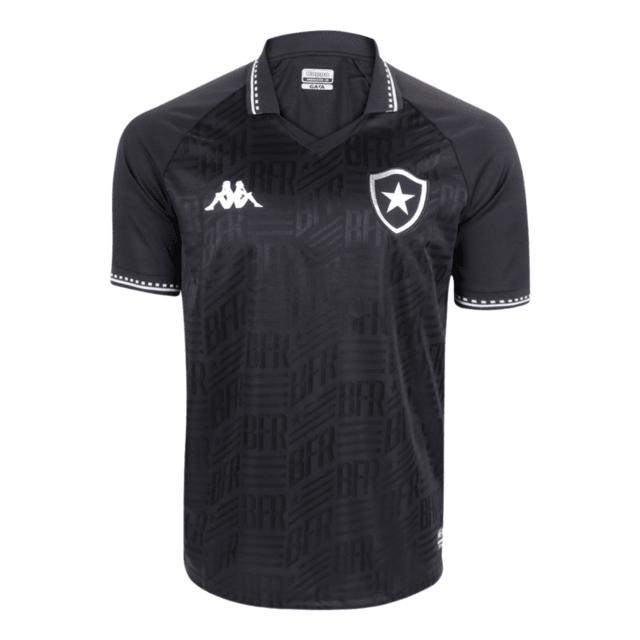 Camisa Botafogo II 21/22 - Kappa Torcedor Masculina - Preto