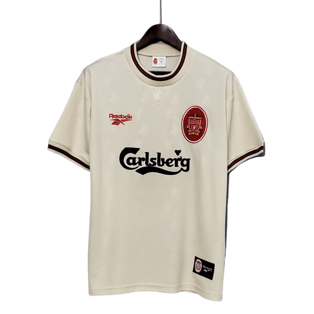 Camisa Liverpool Retro II 96/97 - Reebok Torcedor Masculina - Marfim