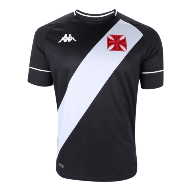 Camisa Vasco da Gama I 21/22 - Kappa Torcedor Masculina - Preta