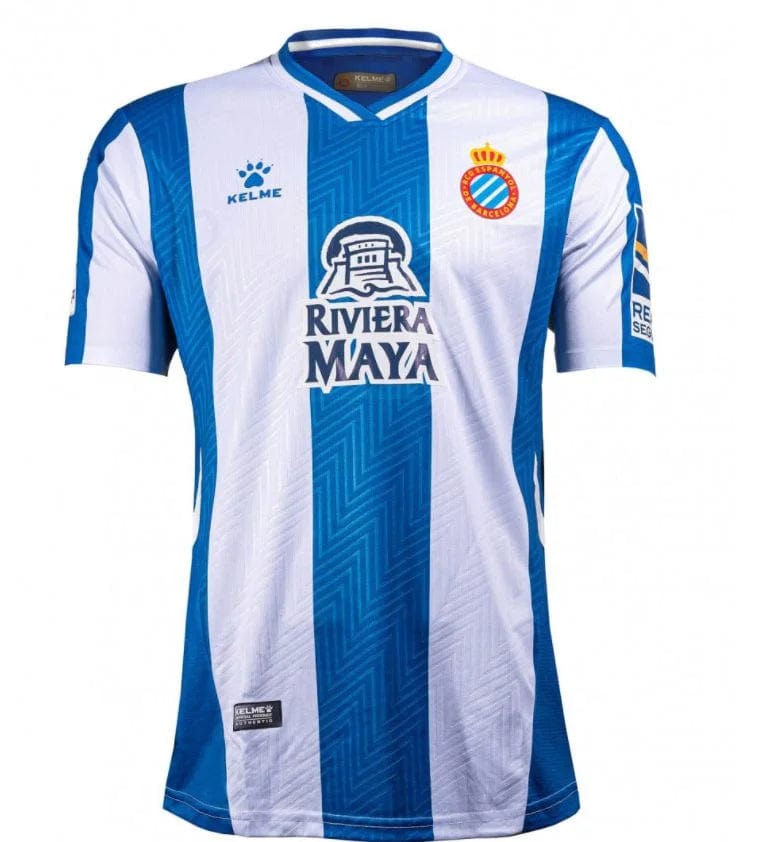 Camisa Espanyol I 21/22 - Torcedor Masculino - Azul e Branco