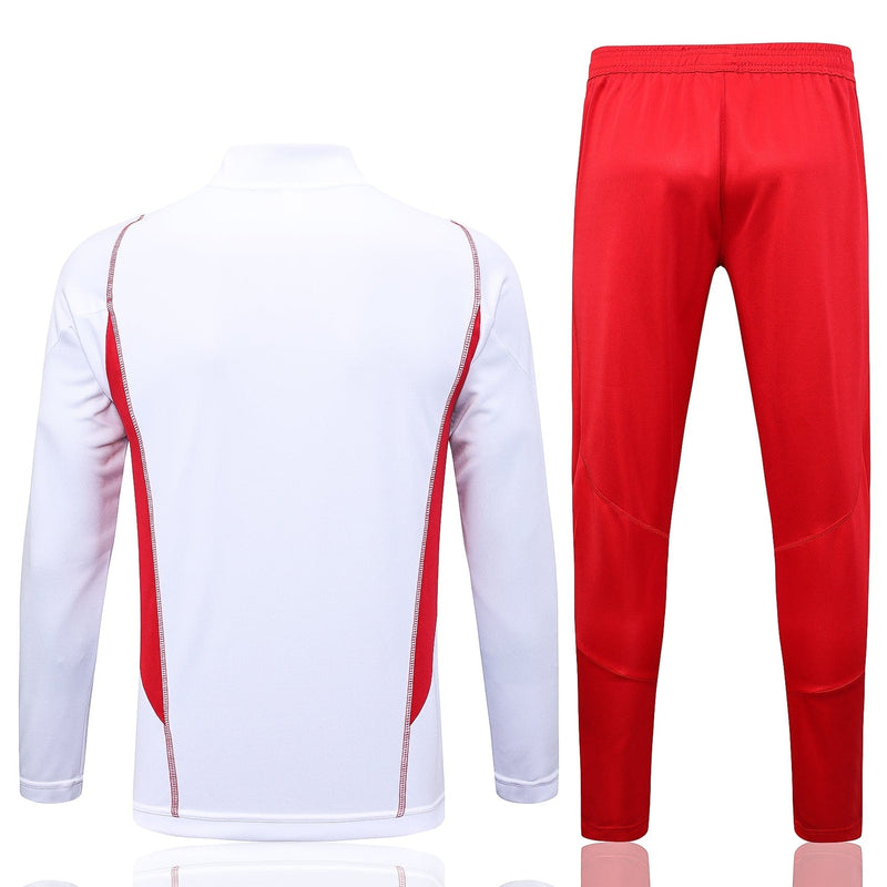 Agasalho de Viagem Flamengo Branco  23/24 Masculino - Conjunto de frio Flamengo