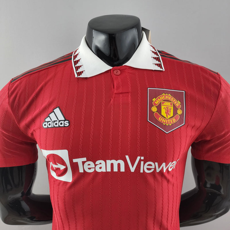 Camisa Manchester United I 22/23 - Adidas Versão Jogador Masculina - Vermelho