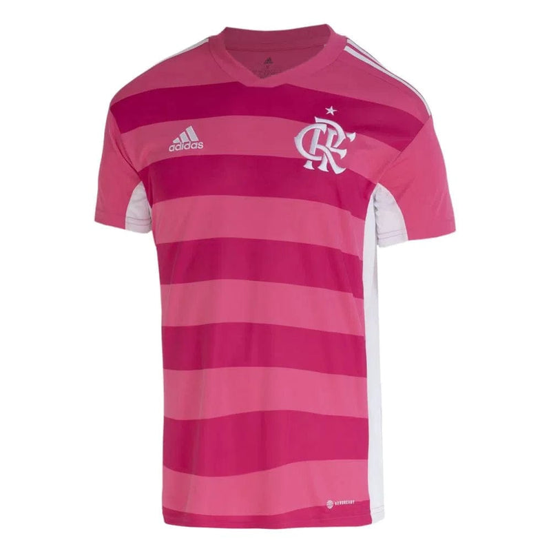 Camisa Flamengo Outubro Rosa 2022 - Adidas Torcedor Masculino