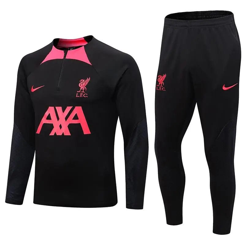 Agasalho de Viagem do Liverpool 2022/2023 Preto e Rosa